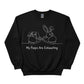 Bunny My Peeps are Exhausting Easter Printed Sweatshirt-PW601