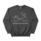 Bunny My Peeps are Exhausting Easter Printed Sweatshirt-PW601