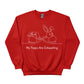 Bunny My Peeps are Exhausting Easter Printed Sweatshirt-PW601