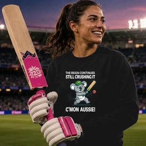 C'mon Aussie Koala Reign Women Cricket Sweatshirt - T20 Womens World Cup Sweatshirt Australia