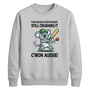 C'mon Aussie Koala Reign Women Cricket Sweatshirt - T20 Womens World Cup Sweatshirt Australia