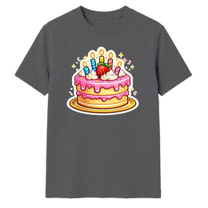 Birthday Gift T-Shirt | Cake Graphic Birthday Design for Men & Women