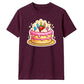 Cake Graphic Birthday Unisex T-Shirt