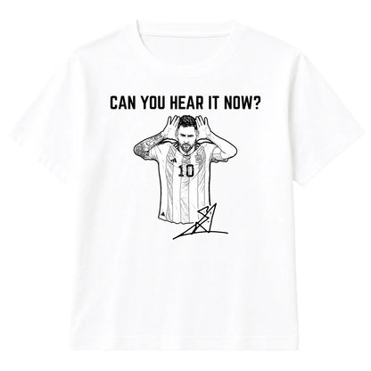 Can You Hear It Now Messi Argentina Football Kids T-Shirt