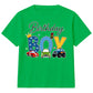 Kids Birthday Boy T Shirt Cars and Trucks Birthday Party Outfit Construction Vehicle Kids Tee