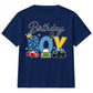 Kids Birthday Boy T Shirt Cars and Trucks Birthday Party Outfit Construction Vehicle Kids Tee