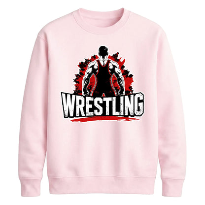 Casual Graphic Wrestling Unisex Sweatshirt