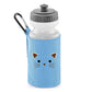 Kids Water Bottle Black Cat Face Cute Water Bottle for Girls