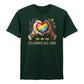 Celebrate All Love Heart Hands Floral Unisex T-Shirt Happy Pride Day