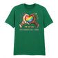 Celebrate All Love Heart Hands Floral Unisex T-Shirt Happy Pride Day