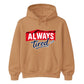 Charming Sleepy Always Tired Block Slogan Unisex Hoodie
