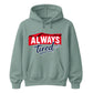 Charming Sleepy Always Tired Block Slogan Unisex Hoodie
