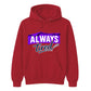 Charming Sleepy Always Tired Block Slogan Unisex Hoodie