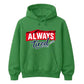 Charming Sleepy Always Tired Block Slogan Unisex Hoodie