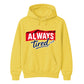 Charming Sleepy Always Tired Block Slogan Unisex Hoodie