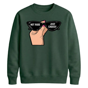 Chic Retro Sunglasses Slogan Artwork Unisex Sweatshirt