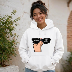 Chic Retro Sunglasses Slogan Artwork Unisex Hoodie