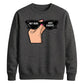 Chic Retro Sunglasses Slogan Artwork Unisex Sweatshirt