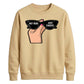 Chic Retro Sunglasses Slogan Artwork Unisex Sweatshirt