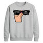 Chic Retro Sunglasses Slogan Artwork Unisex Sweatshirt