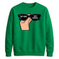 Chic Retro Sunglasses Slogan Artwork Unisex Sweatshirt
