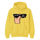 Chic Retro Sunglasses Slogan Artwork Unisex Hoodie