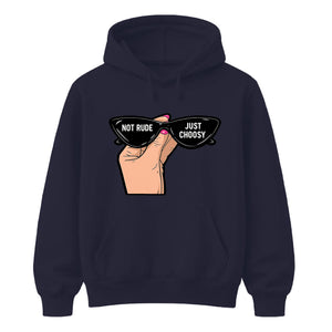 Chic Retro Sunglasses Slogan Artwork Unisex Hoodie