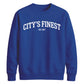 City's Finest Est 2017 Slogan FiFa Printed Unisex Sweatshirt - Football World Cup 2026