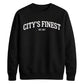 City's Finest Est 2017 Slogan FiFa Printed Unisex Sweatshirt - Football World Cup 2026