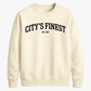 City's Finest Est 2017 Slogan FiFa Printed Unisex Sweatshirt - Football World Cup 2026