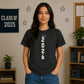 Class of Vertical Personalised School Leavers Unisex T-Shirt
