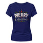 Classic Merry Christmas Graphic Holiday Gift Ladies T-Shirt