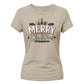 Classic Merry Christmas Graphic Holiday Gift Ladies T-Shirt