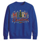 Classic Merry Christmas Tree Graphic Unisex Sweatshirt