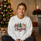 Classic Merry Christmas Tree Graphic Unisex Sweatshirt