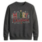 Classic Merry Christmas Tree Graphic Unisex Sweatshirt