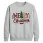 Classic Merry Christmas Tree Graphic Unisex Sweatshirt