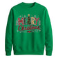 Classic Merry Christmas Tree Graphic Unisex Sweatshirt