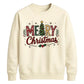 Classic Merry Christmas Tree Graphic Unisex Sweatshirt