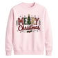 Classic Merry Christmas Tree Graphic Unisex Sweatshirt