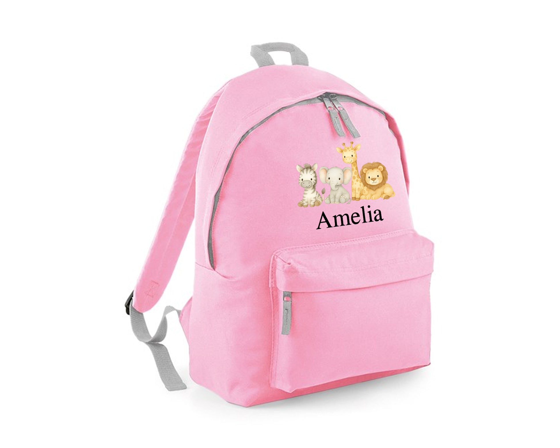 Personalised Kids Backpack, Custom Name Printed Animal Design Bag, Back To School Bag For Boys & Girls P2530