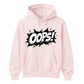 Classic Pop Art Comic Splash Oops Slogan Unisex Hoodie