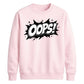 Classic Pop Art Comic Splash Oops Slogan Unisex Sweatshirt
