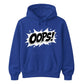 Classic Pop Art Comic Splash Oops Slogan Unisex Hoodie
