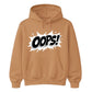 Classic Pop Art Comic Splash Oops Slogan Unisex Hoodie