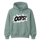 Classic Pop Art Comic Splash Oops Slogan Unisex Hoodie