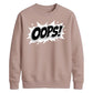 Classic Pop Art Comic Splash Oops Slogan Unisex Sweatshirt
