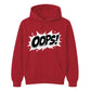 Classic Pop Art Comic Splash Oops Slogan Unisex Hoodie