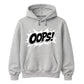Classic Pop Art Comic Splash Oops Slogan Unisex Hoodie