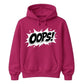 Classic Pop Art Comic Splash Oops Slogan Unisex Hoodie